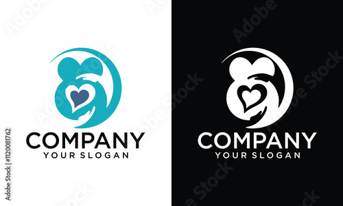 Creative Mom and Baby Care logo design