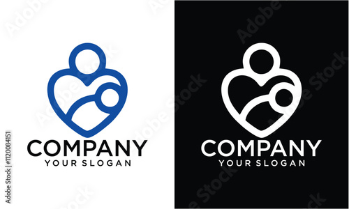 Creative Mom and Baby Care logo design