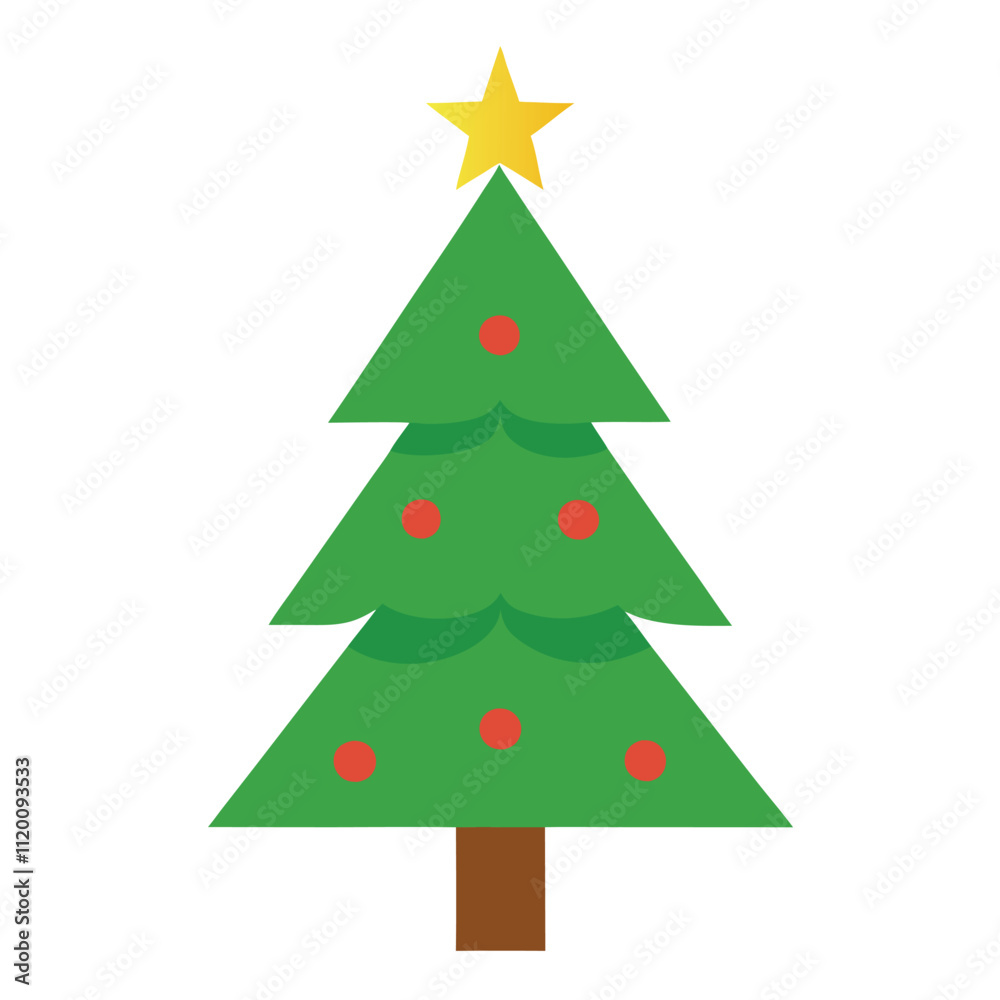 Obraz premium christmas tree illustration