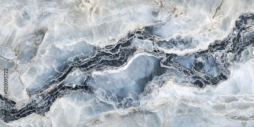 Abstract blue and white marble texture background