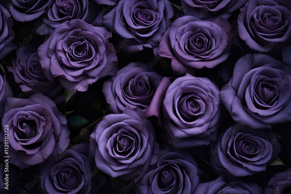 A floral rose pattern in deep dark purple color. A floral rose pattern in deep dark purple color.