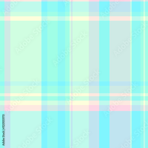 Colour vector texture textile, cool tartan pattern plaid. Infant background seamless check fabric in light and teal colors.