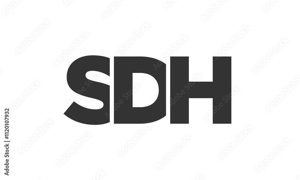 SDH logo design template with strong and modern bold text. Initial based vector logotype featuring simple and minimal typography. Trendy company identity. SDH logo design template with strong and modern bold text. Initial based vector logotype featuring simple and minimal typography. Trendy company identity.