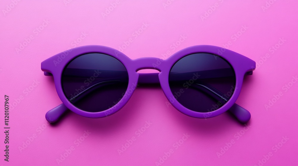 Vibrant Purple Sunglasses - Eye-Catching Style Accessory Vibrant Purple Sunglasses - Eye-Catching Style Accessory