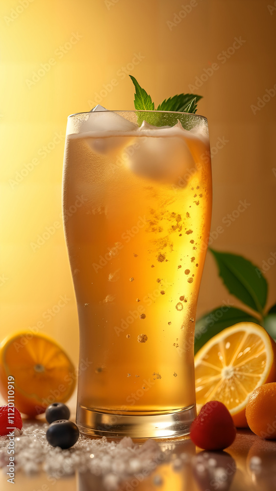Fototapeta premium Refreshing Prebiotic Soda for Digestive Health