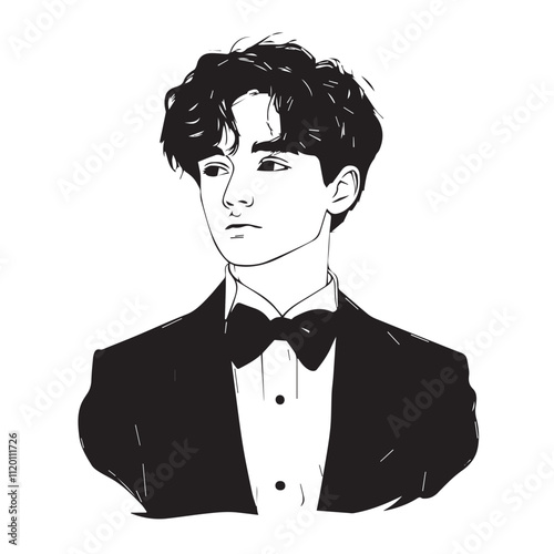 man in tuxedo