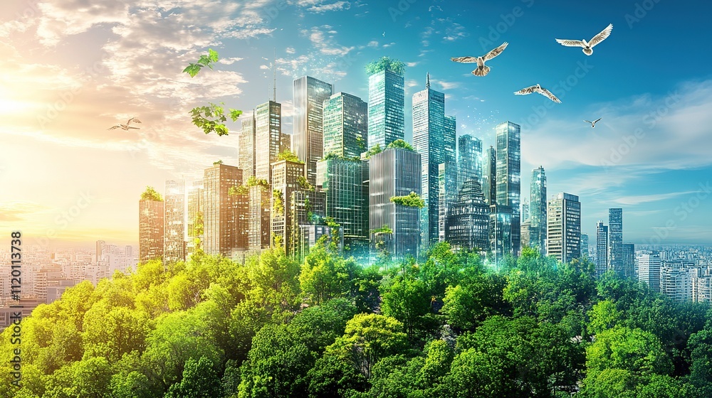Obraz premium Sustainable engineering projects, civil designs, urban infrastructure solutions, teamwork, innovation.