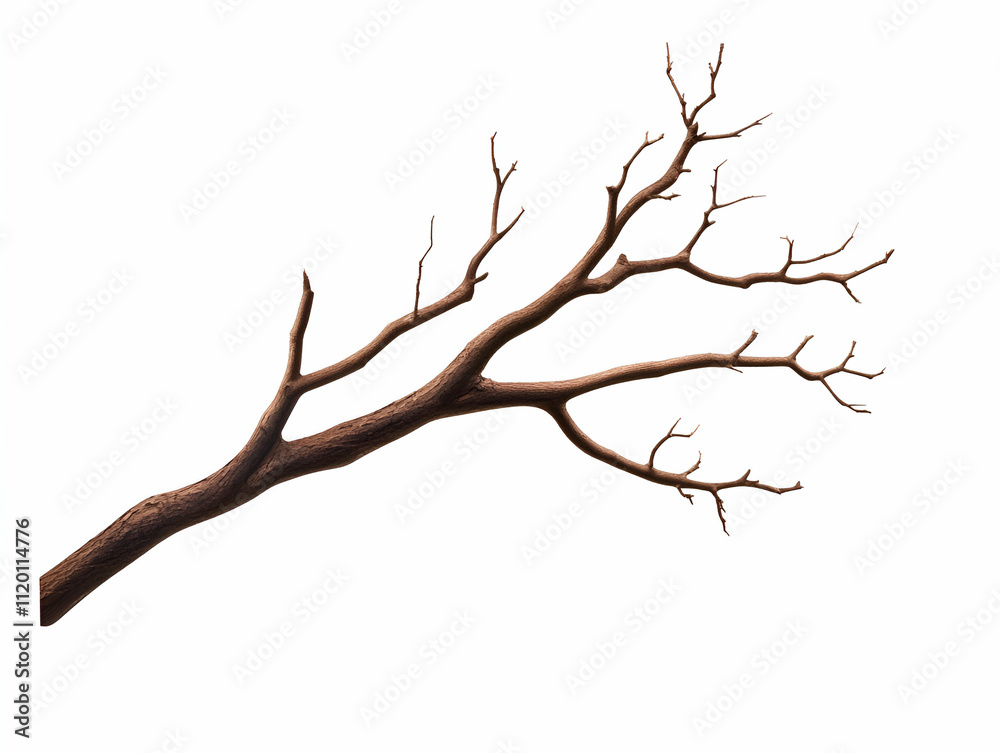 Dry tree branch with intricate structure. Dry tree branch with intricate structure.