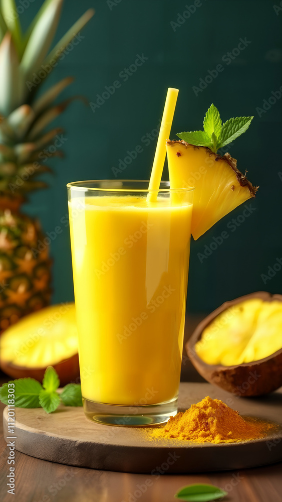 Tropical Turmeric Pineapple Smoothie Tropical Turmeric Pineapple Smoothie