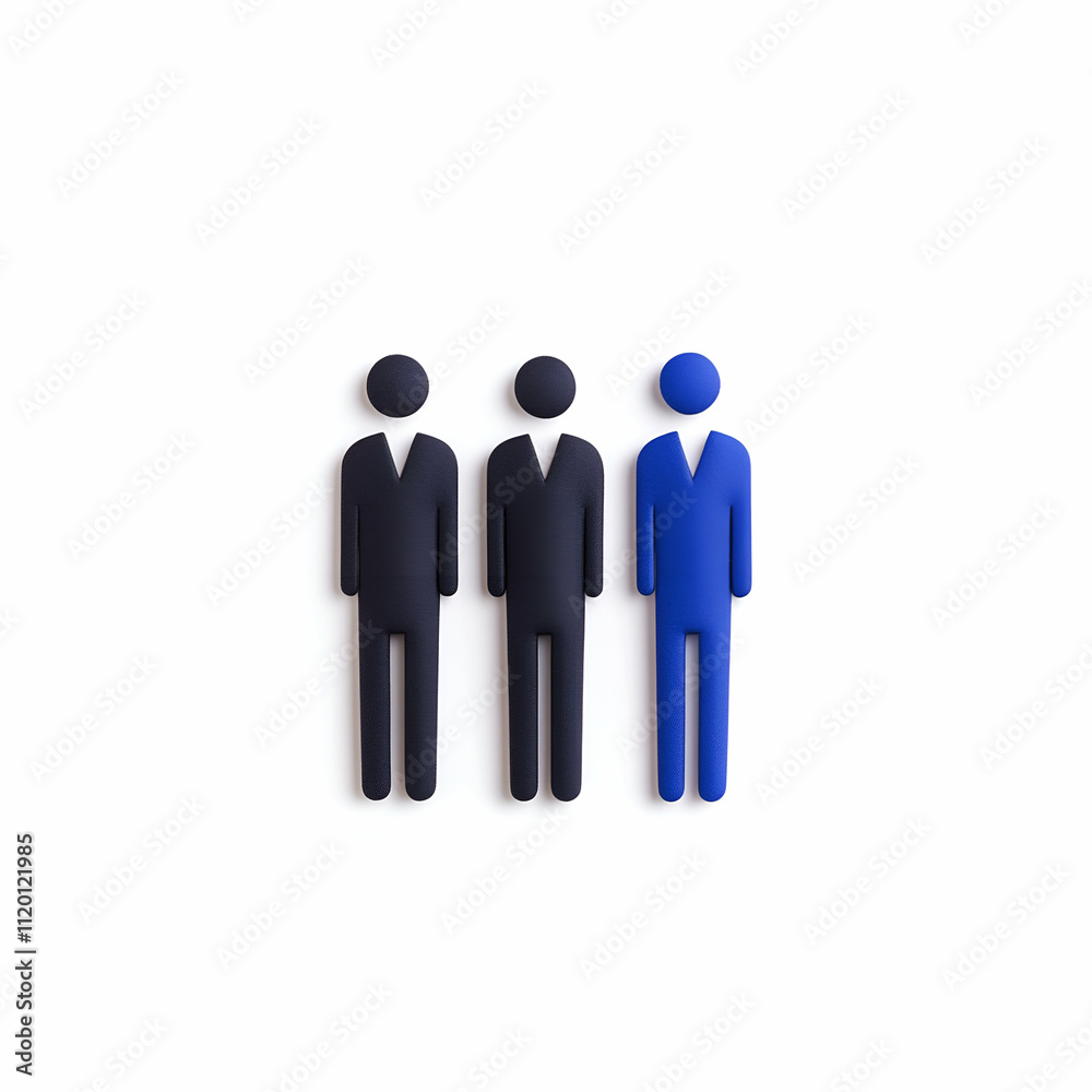 Diverse figures representing teamwork and success. Diverse figures representing teamwork and success.