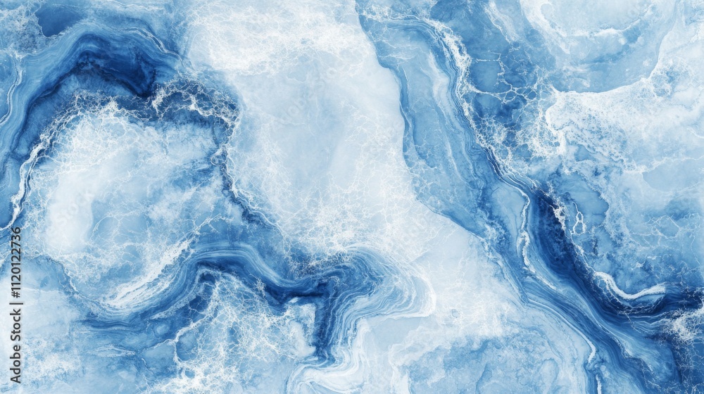 Fototapeta premium Stunning Blue Marble Texture Design for Interior and Exterior