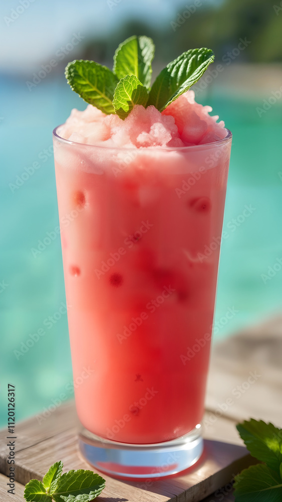 Refreshing Watermelon Mint Slushie Refreshing Watermelon Mint Slushie