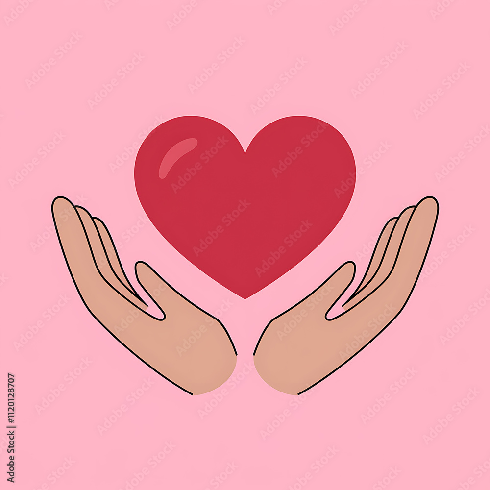 hand holding heart hand holding heart