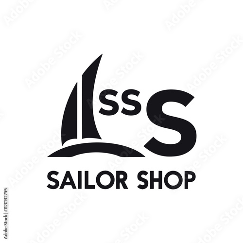 boat ship logo design vector template