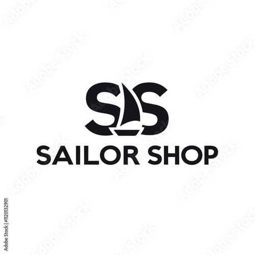 boat ship logo design vector template