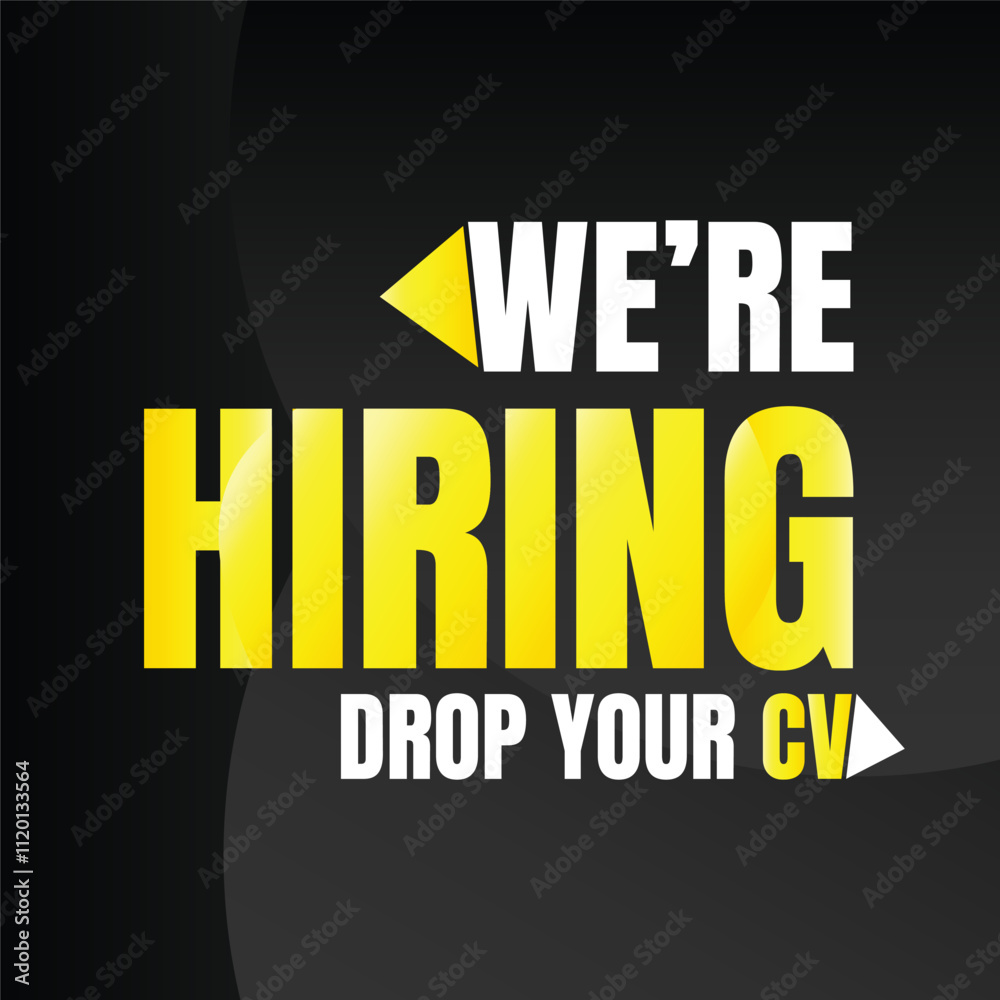 Fototapeta premium We are hiring job vacancy design, Hiring now social media poster, Join our team we are hiring job vacancy announcement design