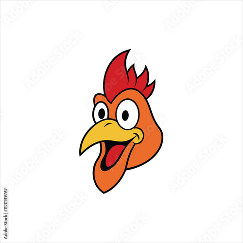  Dynamic Rowdy Rooster Head Vector Art for Logos and Icons