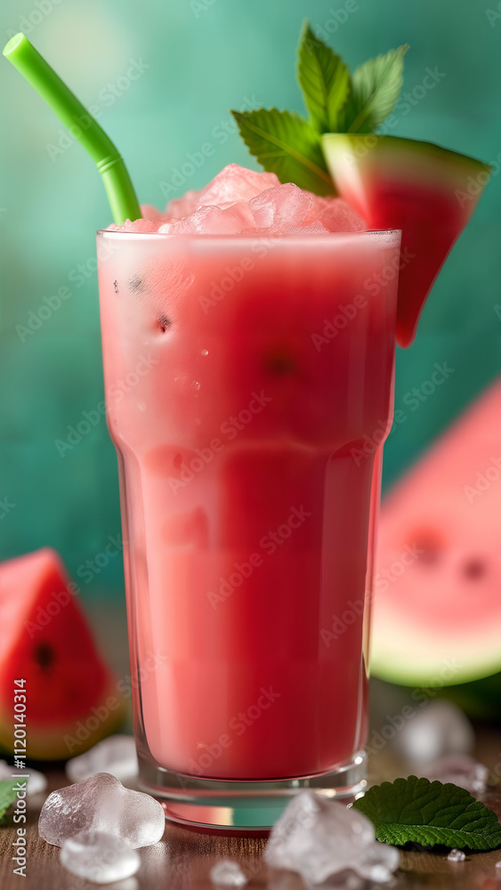 Minty Watermelon Slush Minty Watermelon Slush