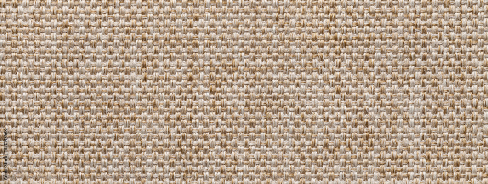Texture beige background from woven textile material with wicker pattern, macro. Structure vintage light brown fabric Texture beige background from woven textile material with wicker pattern, macro. Structure vintage light brown fabric