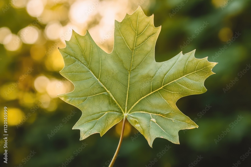 Fototapeta premium green leaves copy space