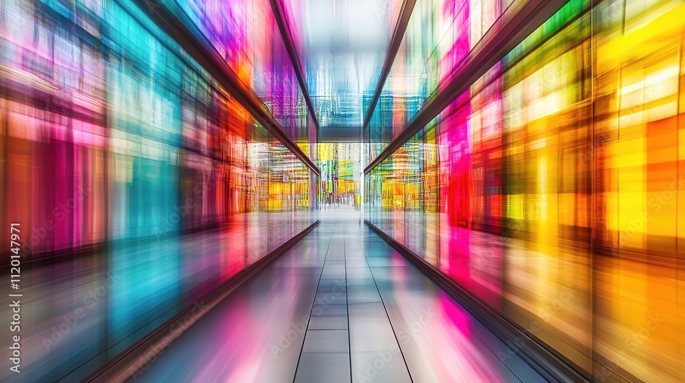 Colorful Abstract Glass Background with Motion Blur Effect Colorful Abstract Glass Background with Motion Blur Effect