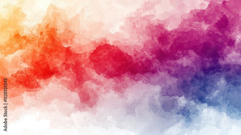 Obraz premium Vibrant colorful abstract cloud painting digital art contemporary style artistic environment aesthetic viewpoint creative concept