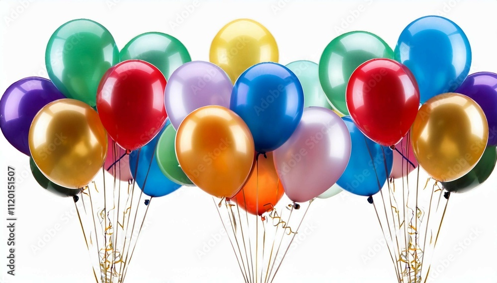 colorful balloons isolated on white colorful balloons isolated on white