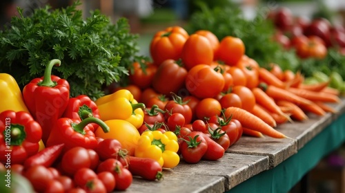 Vibrant Farmers Market Produce