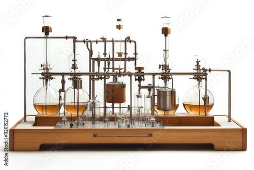Obraz na płótnie distillation apparatus white background w salonie