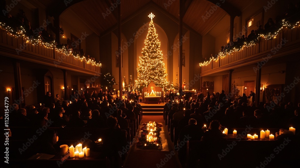 custom made wallpaper toronto digitalMoody Atmosphere For Christmas Inside The Church