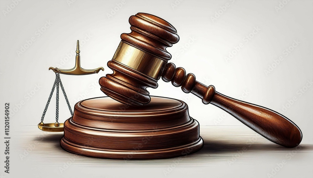 gavel and book gavel and book