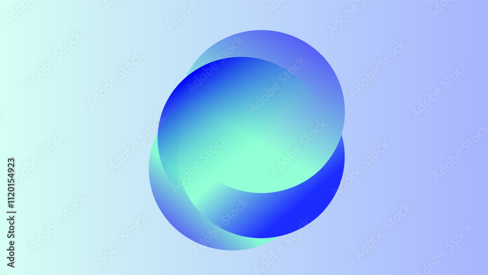 Merging blue and green colors circle geometric bright presentation background Merging blue and green colors circle geometric bright presentation background