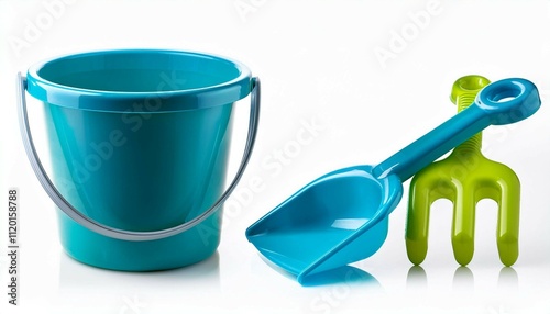 bucket and spade isolated