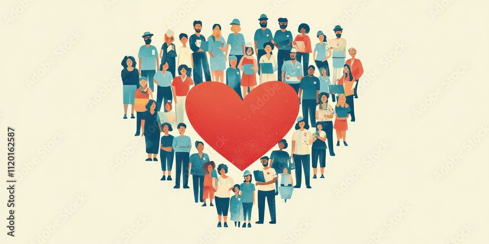 A digital thank you graphic with illustrations of various frontline workers and a large heart symbol in the center. A digital thank you graphic with illustrations of various frontline workers and a large heart symbol in the center.