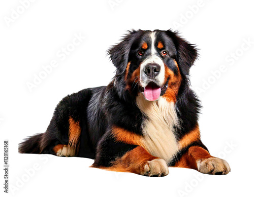 A brown puppy Australian shepherd on white background