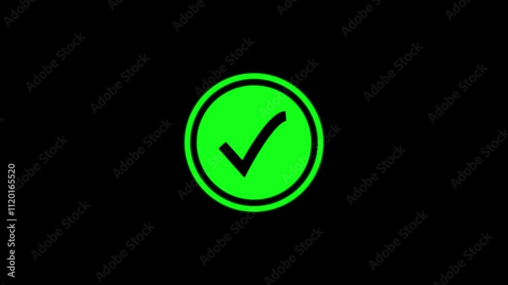 Animated check mark icon animation checklist signs, and an approval icon animation Animated check mark icon animation checklist signs, and an approval icon animation