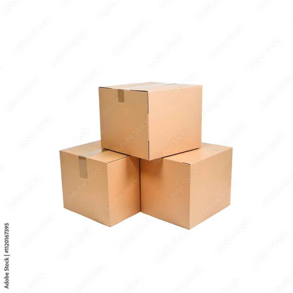 Carton boxes on transparent background, PNG Carton boxes on transparent background, PNG