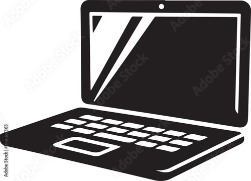 laptop sideview icon image vector illustration design