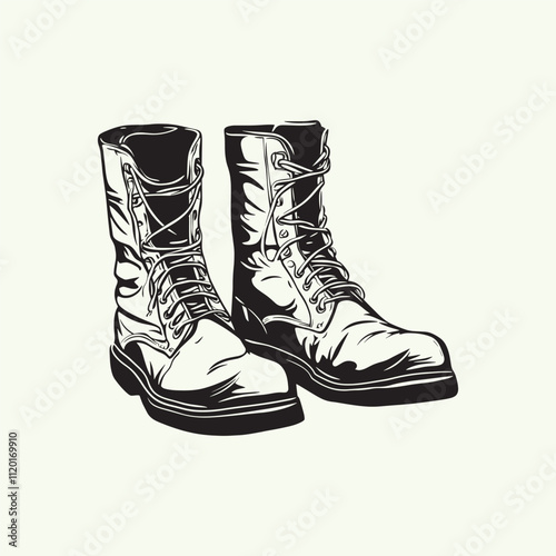Flat design soldier silhouette Veterans Vector