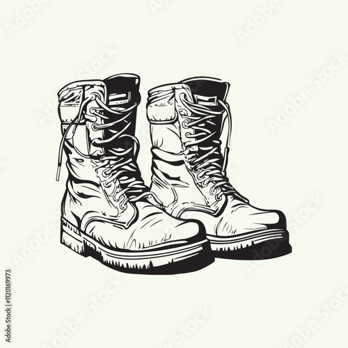 Flat design soldier silhouette Veterans Vector