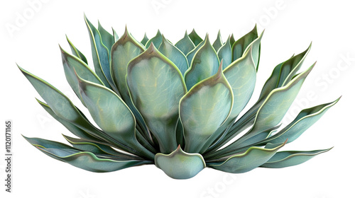 Agave bush on transparent or white background png photo