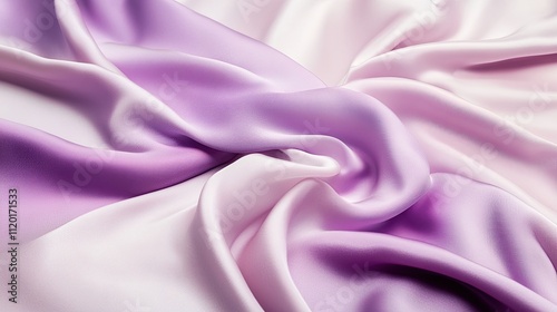Abstract flowing silk fabric texture, beautiful draped shimmering satin background in blush pink and violet