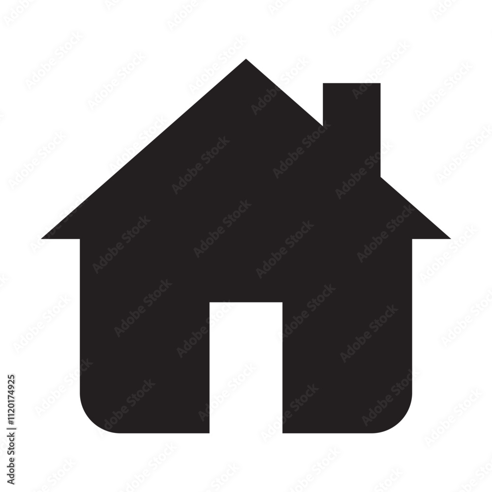 Fototapeta premium Home icon on a white background