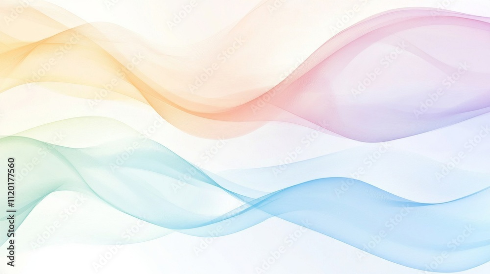Abstract Pastel Waves: A Dreamy Digital Artwork Abstract Pastel Waves: A Dreamy Digital Artwork