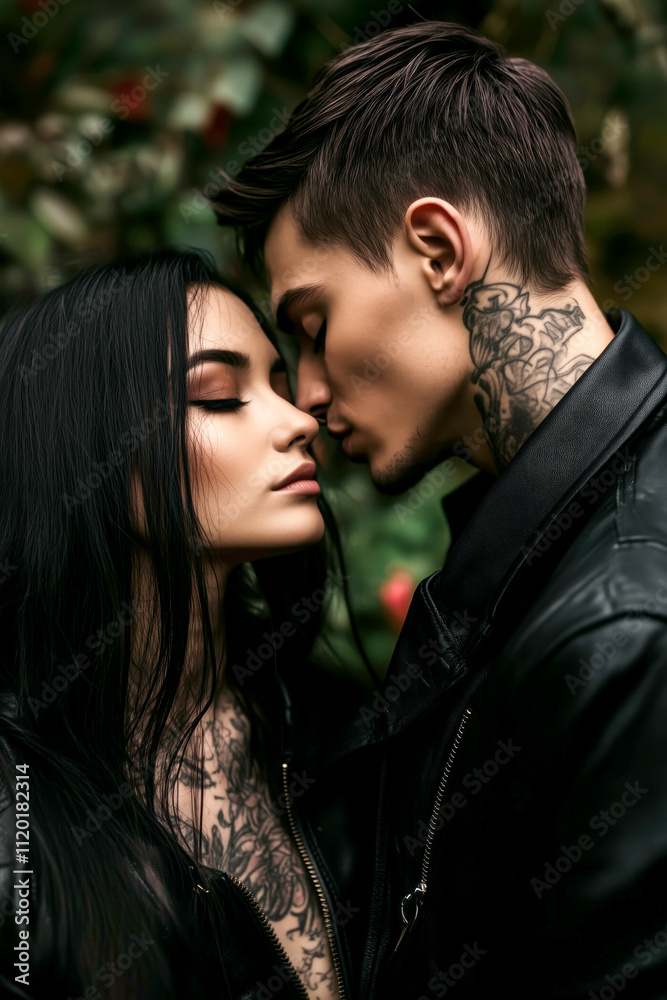 A man and woman sharing an intimate moment A man and woman sharing an intimate moment