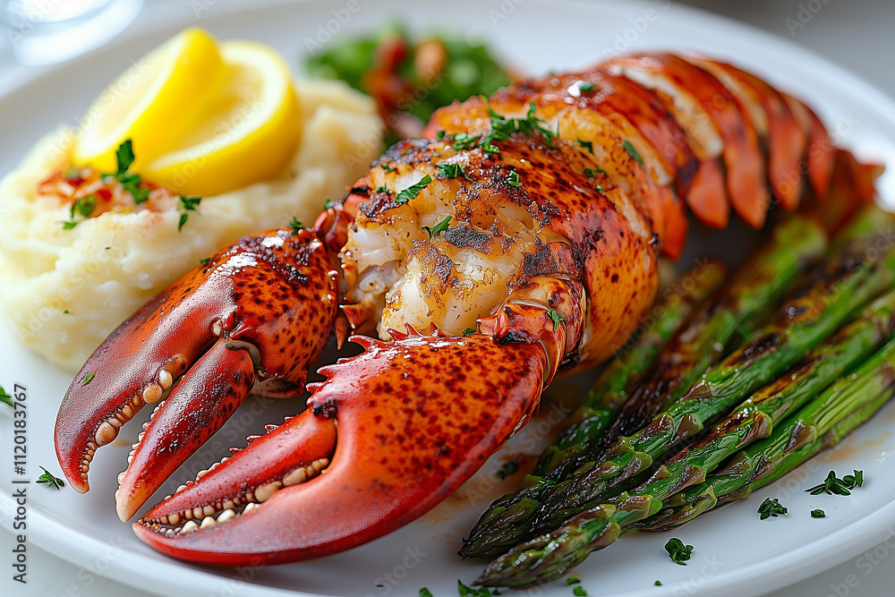 Luxury Seafood: Grilled Lobster Served to Perfection Luxury Seafood: Grilled Lobster Served to Perfection