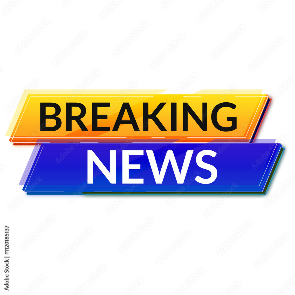Breaking News Lower Third Label Banner Breaking News Lower Third Label Banner
