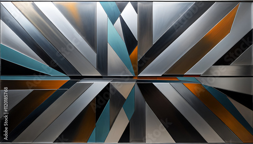Wallpaper Mural illustrazione sfondo con elementi astratti a tema geometrico surreale Torontodigital.ca