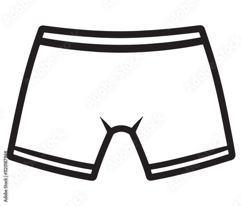 Hand drawn illustration of underwear, Icon collection underwear isolated on white background