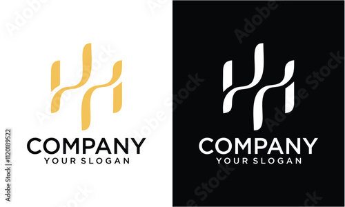 Creative home logo design, the letter "H" is designed to be a symbol or Icon of the house vector
